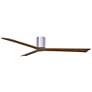 2_72" Irene-3H Brushed Nickel Ceiling Fan with Walnut Blades more views
