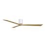 3_72" Irene-3H Gloss White Ceiling Fan with Light Maple Blades more views
