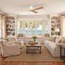 7_72" Irene-3H Gloss White Ceiling Fan with Light Maple Blades more views