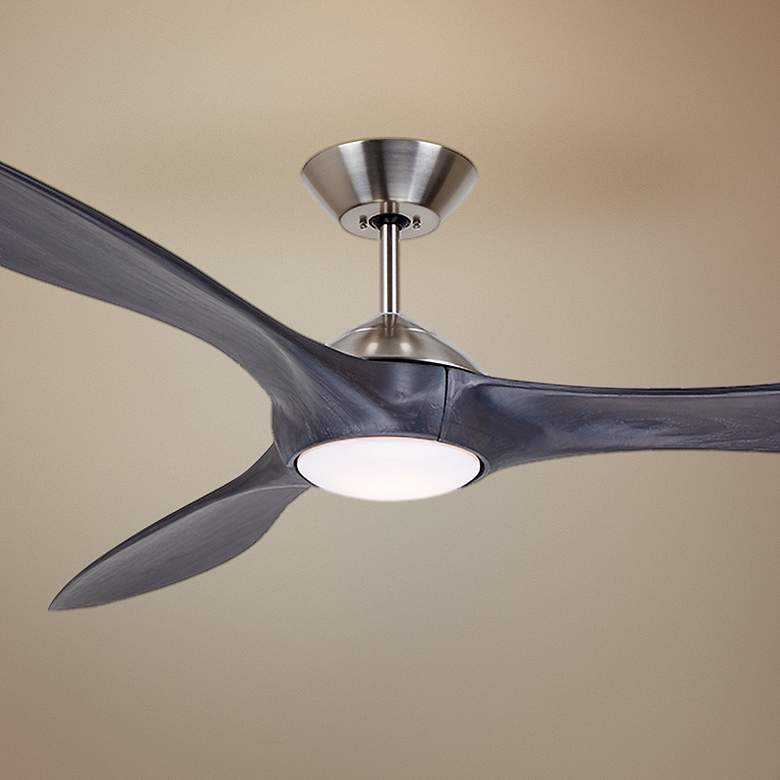 Image 1 72 inch Linberg Eco Brushed Steel - Charcoal LED Ceiling Fan
