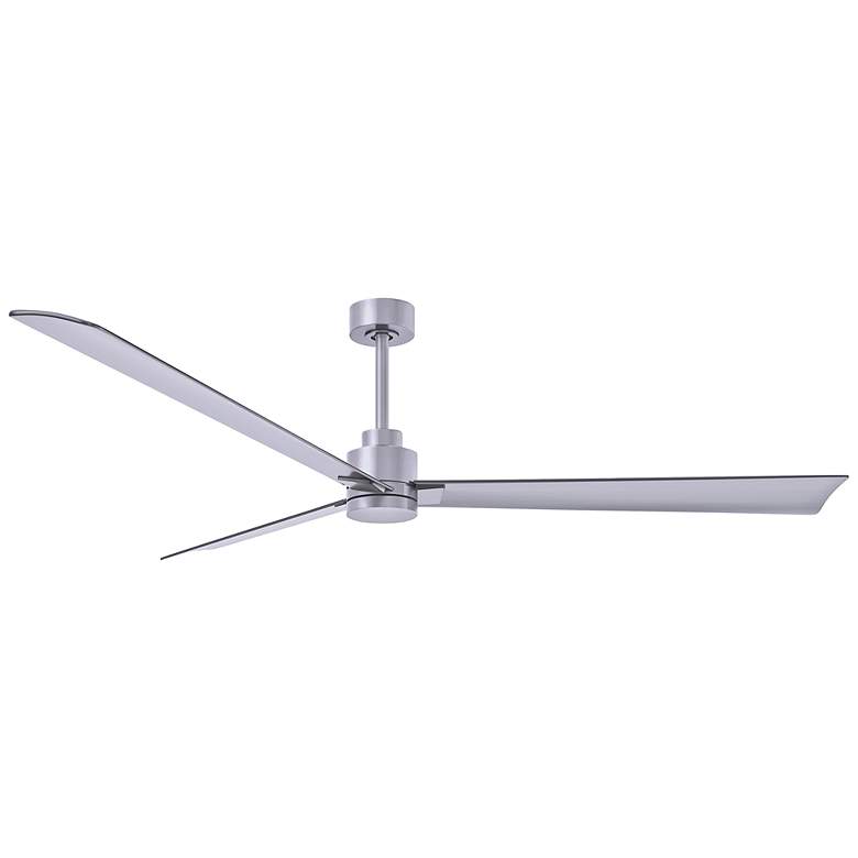 Image 1 72" Matthews Alessandra 3-Blade Brushed Nickel Ceiling Fan with Remote