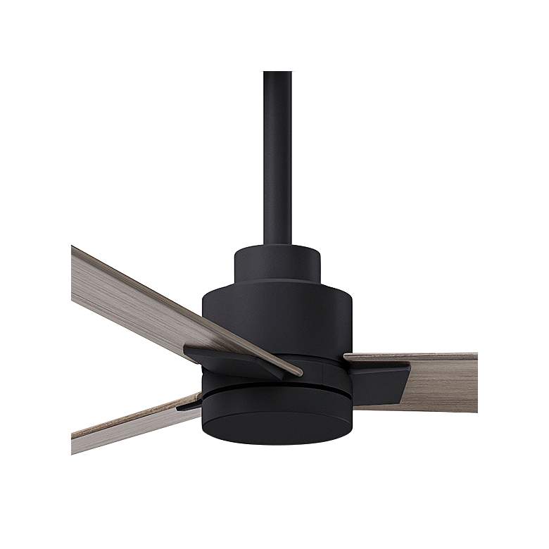 Image 2 72" Matthews Alessandra Black and Gray Ash Ceiling Fan with Remote more views
