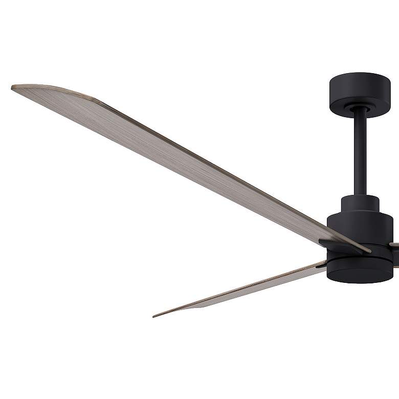 Image 4 72" Matthews Alessandra Black and Gray Ash Ceiling Fan with Remote more views