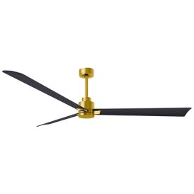 72" Matthews Alessandra Brass and Matte Black Ceiling Fan with Remote 72" Matthews Alessandra Brass and Matte Black Ceiling Fan with Remote