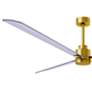 6_72" Matthews Alessandra Brass and Nickel Ceiling Fan with Remote more views