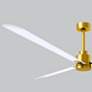 72" Matthews Alessandra Brass and White Ceiling Fan with Remote