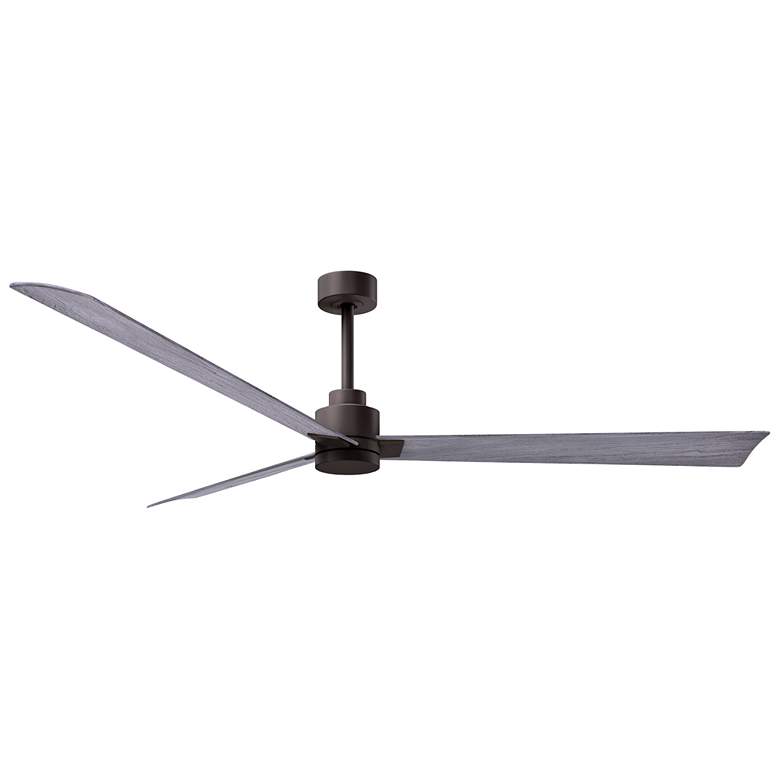 Image 1 72" Matthews Alessandra Bronze and Barnwood Ceiling Fan with Remote
