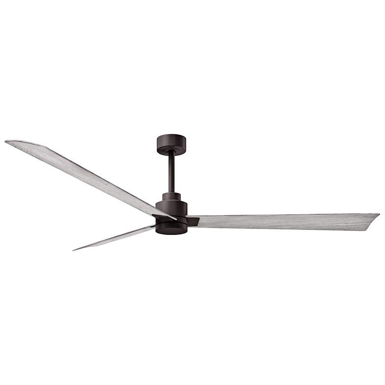 Image 2 72" Matthews Alessandra Bronze and Barnwood Ceiling Fan with Remote