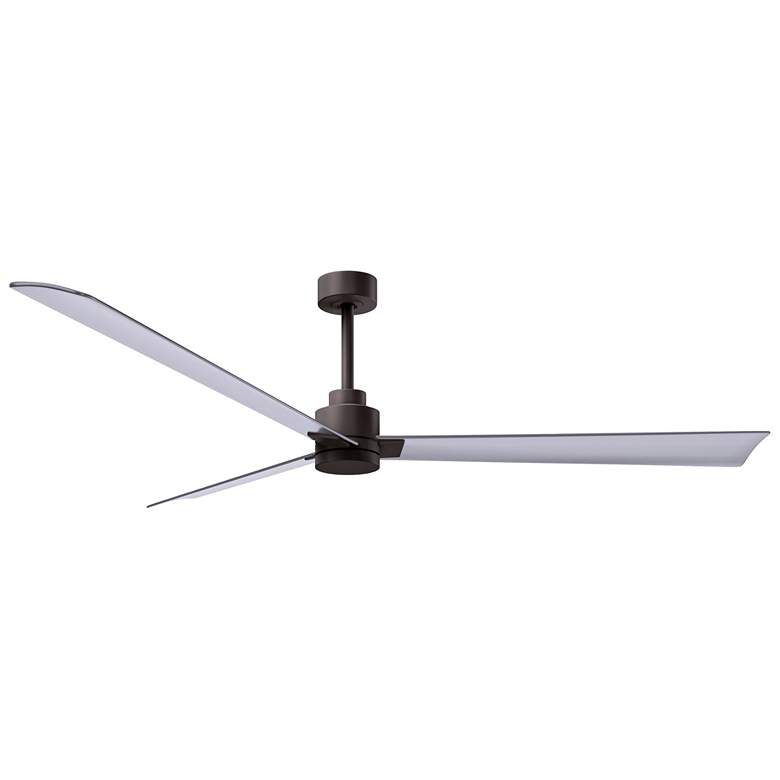 Image 1 72 inch Matthews Alessandra Bronze-Nickel Large Ceiling Fan with Remote