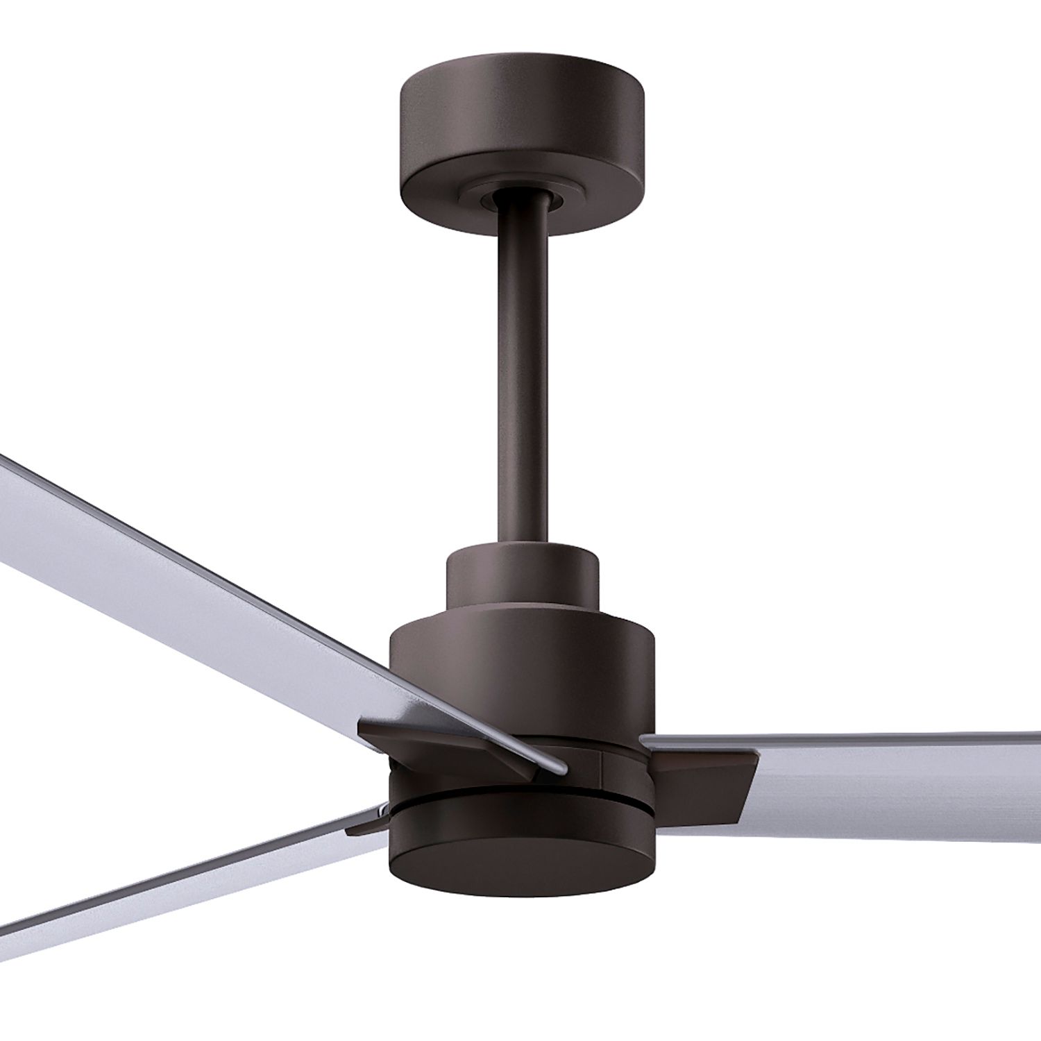 Image 3 72" Matthews Alessandra Bronze-Nickel Large Ceiling Fan with Remote more views