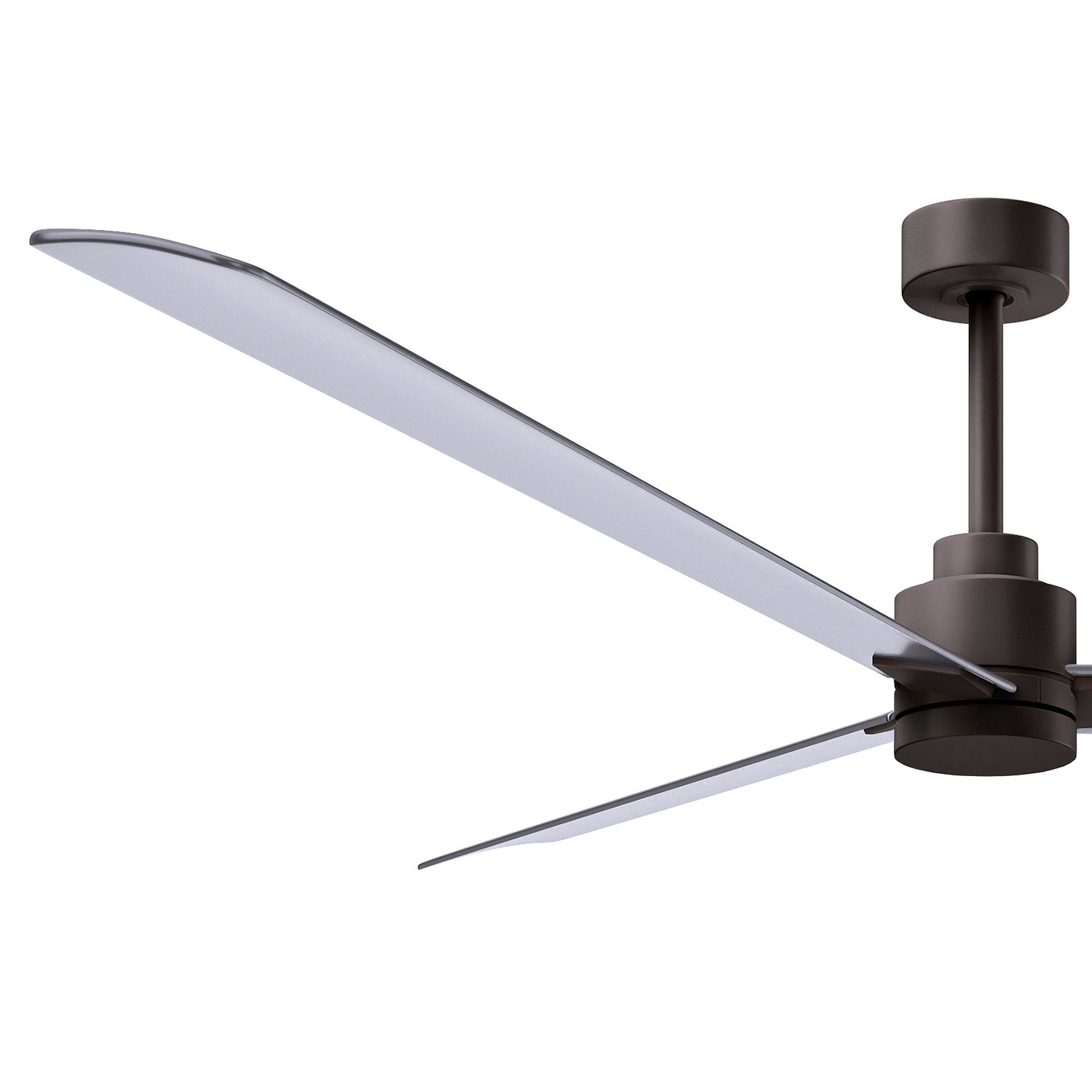 Image 4 72" Matthews Alessandra Bronze-Nickel Large Ceiling Fan with Remote more views