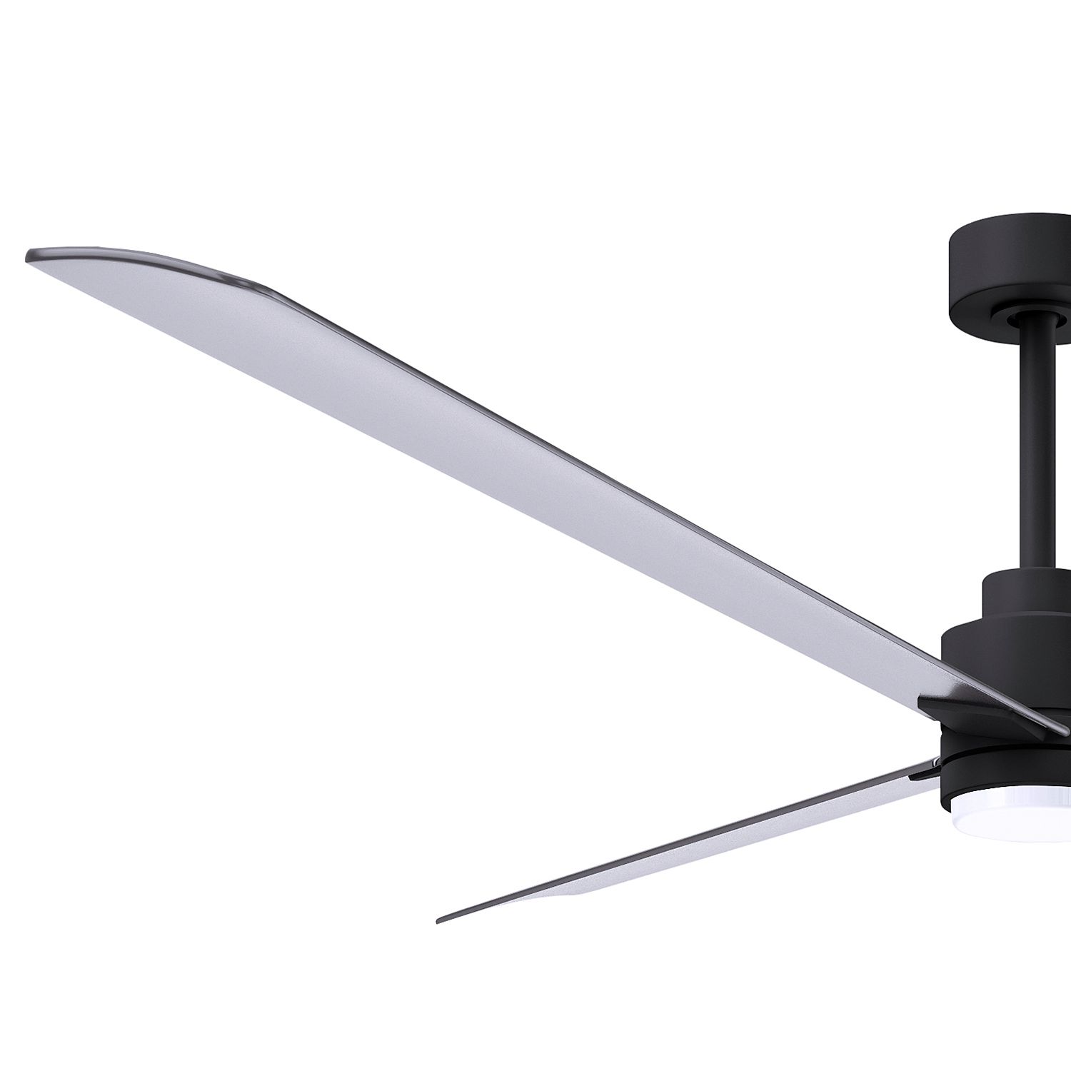 Image 4 72" Matthews Alessandra Damp LED Black and Nickel Fan with Remote more views