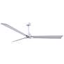 72" Matthews Alessandra Damp LED White Nickel Ceiling Fan with Remote
