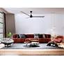 3_72" Matthews Alessandra Matte Black Barnwood Ceiling Fan with Remote more views