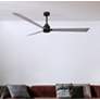4_72" Matthews Alessandra Matte Black Barnwood Ceiling Fan with Remote more views