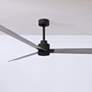 5_72" Matthews Alessandra Matte Black Barnwood Ceiling Fan with Remote more views