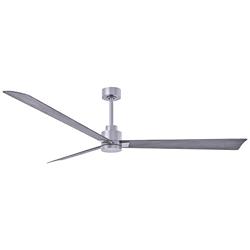 72&quot; Matthews Alessandra Nickel and Barnwood Ceiling Fan with Remote