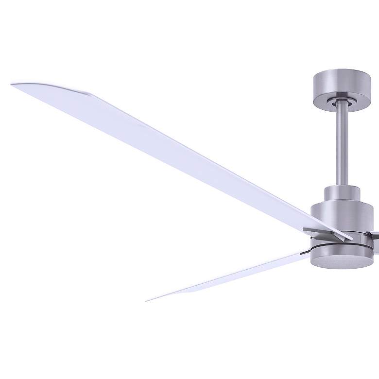 Image 4 72" Matthews Alessandra Nickel and Matte White Ceiling Fan with Remote more views