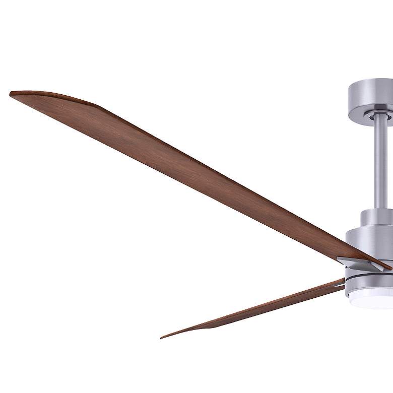 Image 4 72" Matthews Alessandra Nickel Walnut LED Ceiling Fan with Remote more views