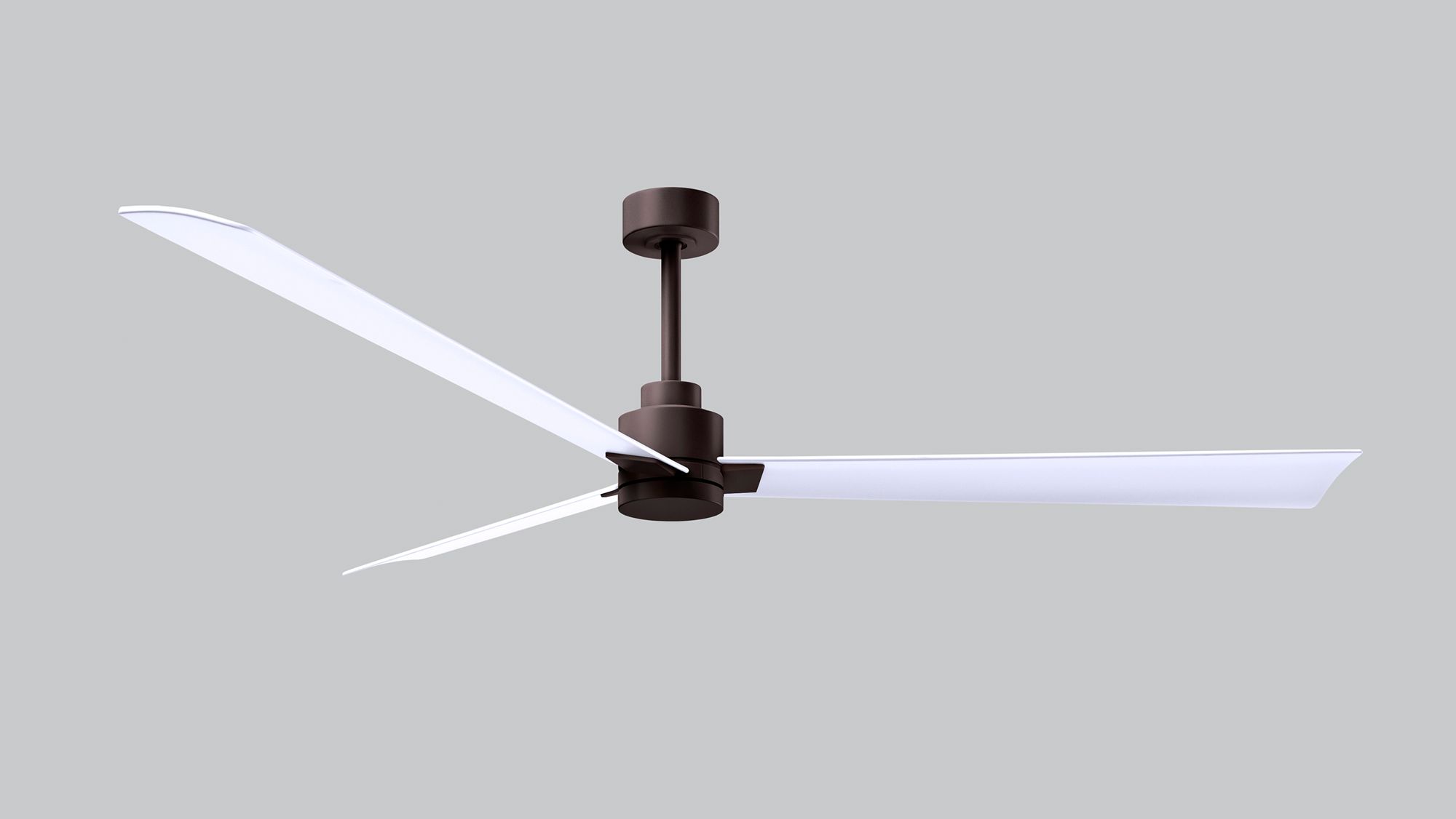 72" Matthews Alessandra Wet Bronze White Large Ceiling Fan with Remote