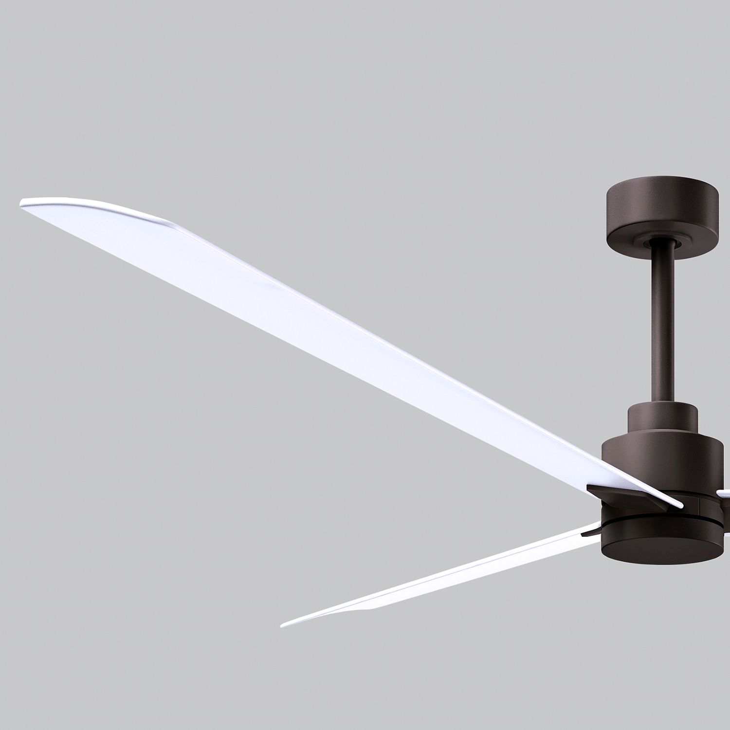 72" Matthews Alessandra Wet Bronze White Large Ceiling Fan with Remote