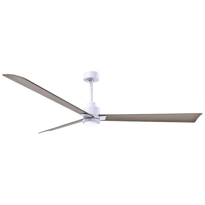Image 1 72" Matthews Alessandra Wet LED White and Gray Ceiling Fan with Remote