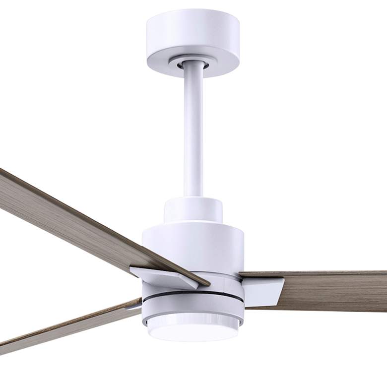 Image 2 72" Matthews Alessandra Wet LED White and Gray Ceiling Fan with Remote more views