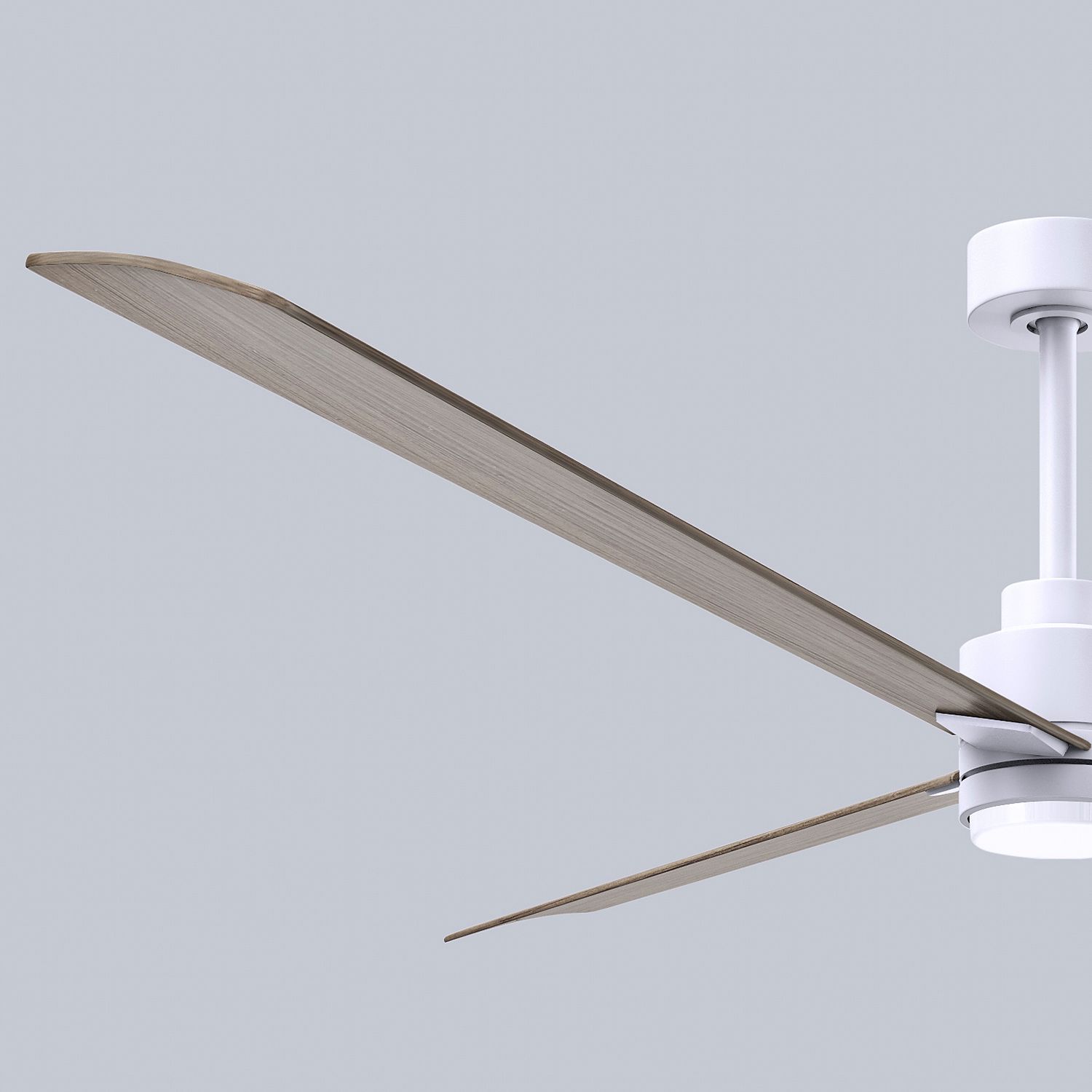 72" Matthews Alessandra Wet LED White and Gray Ceiling Fan with Remote