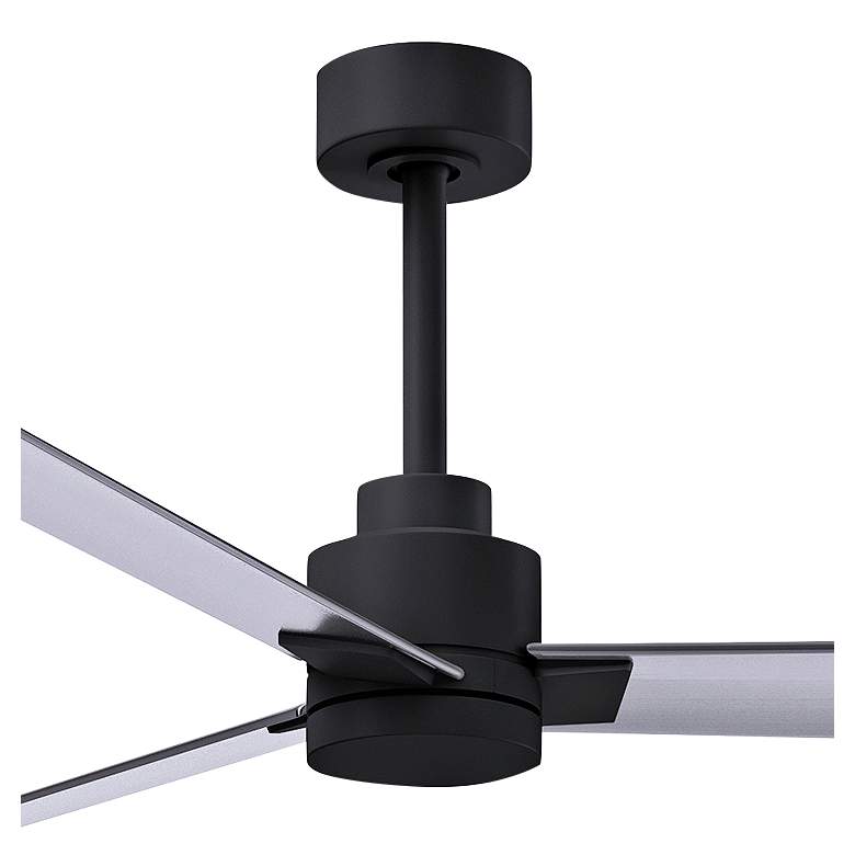 Image 2 72" Matthews Alessandra Wet Rated Black and Nickel Fan with Remote more views