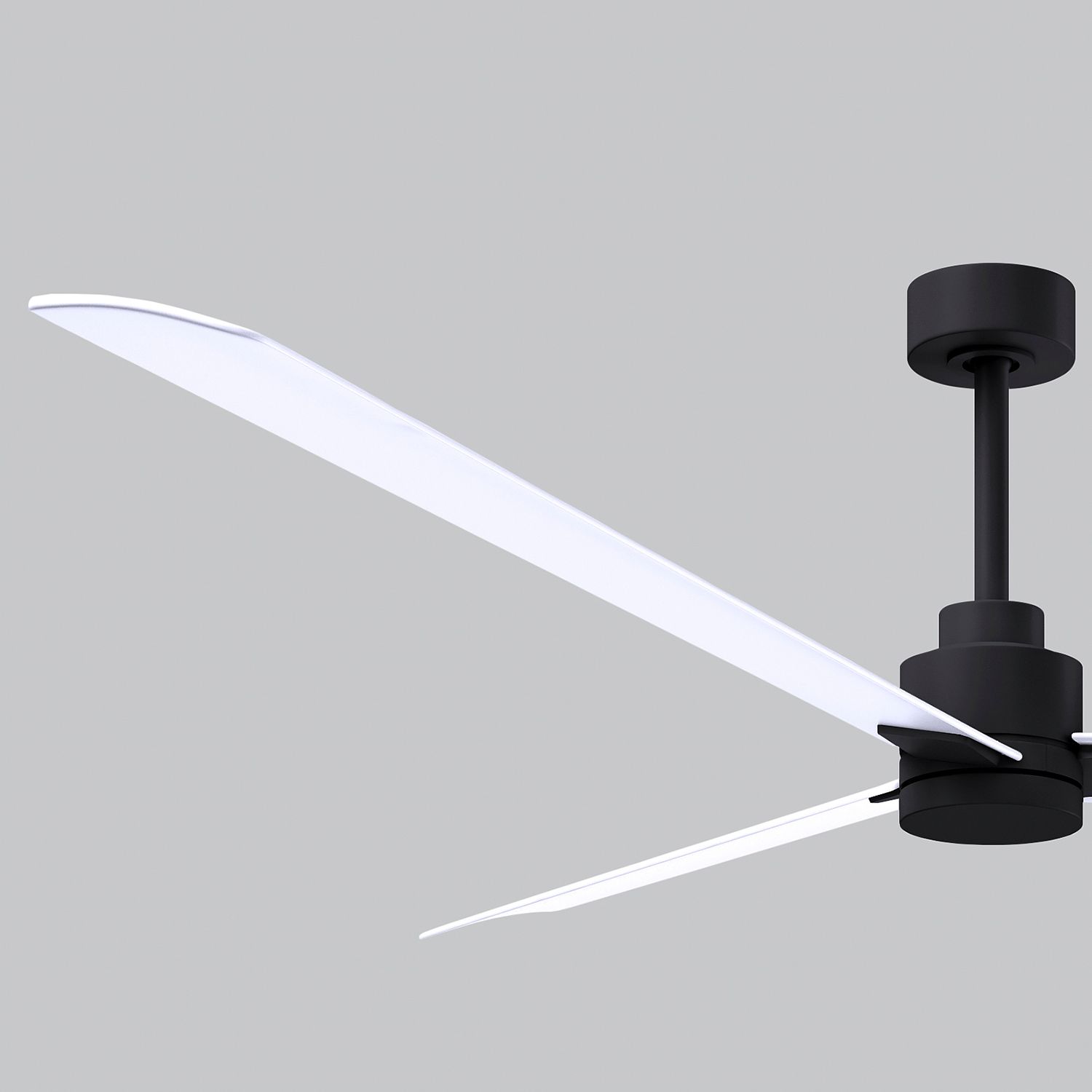 72" Matthews Alessandra Wet Rated Black White Ceiling Fan with Remote
