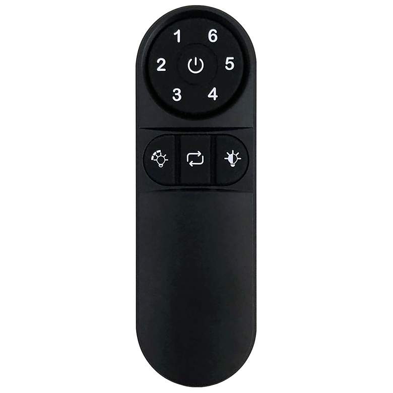 Image 3 72" Matthews Damp LED Matte Black Ceiling Fan with Remote more views
