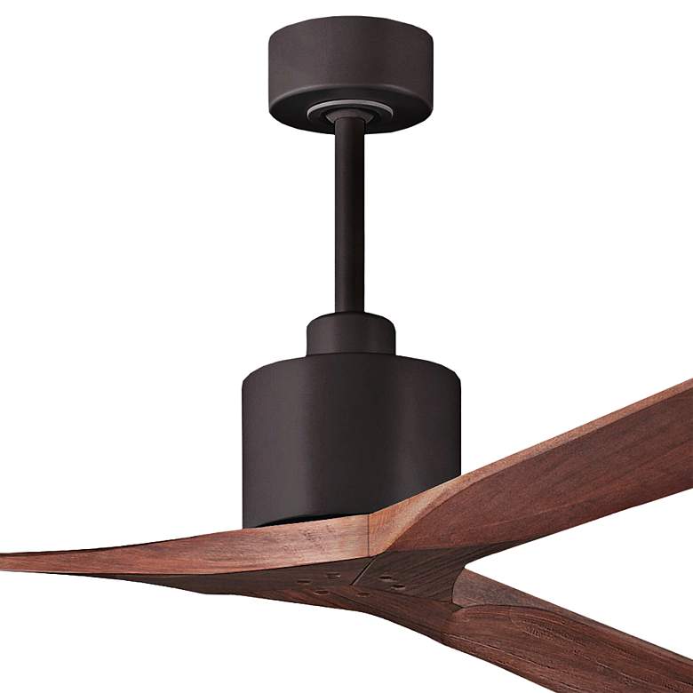 Image 2 72" Matthews Nan Bronze Walnut Outdoor Large Ceiling Fan with Remote more views