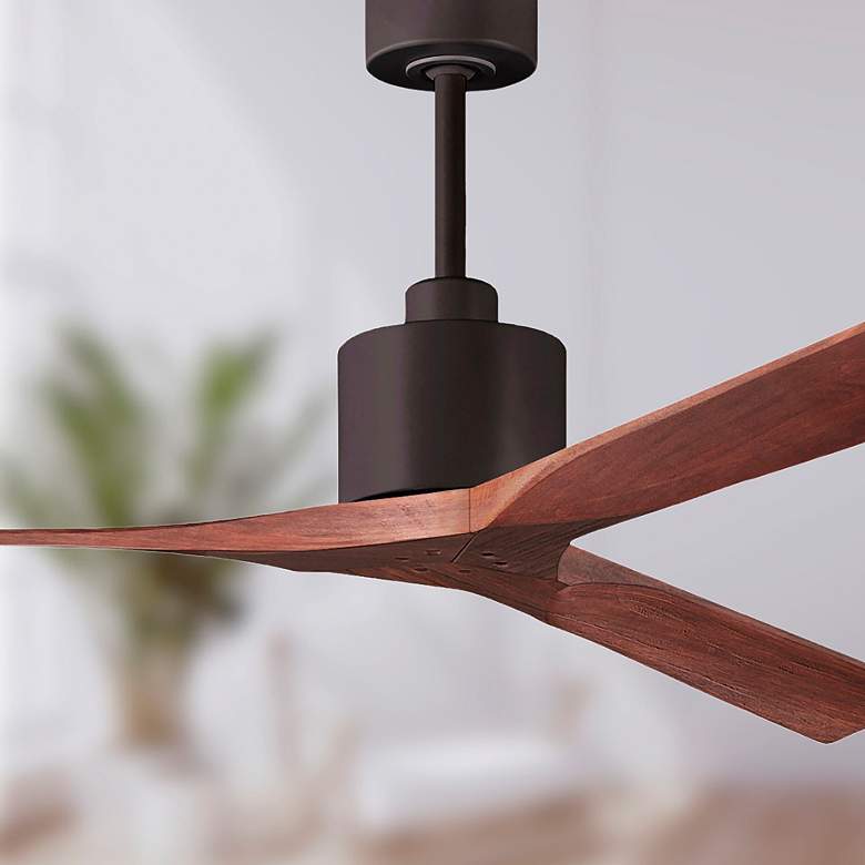 Image 4 72" Matthews Nan Bronze Walnut Outdoor Large Ceiling Fan with Remote more views