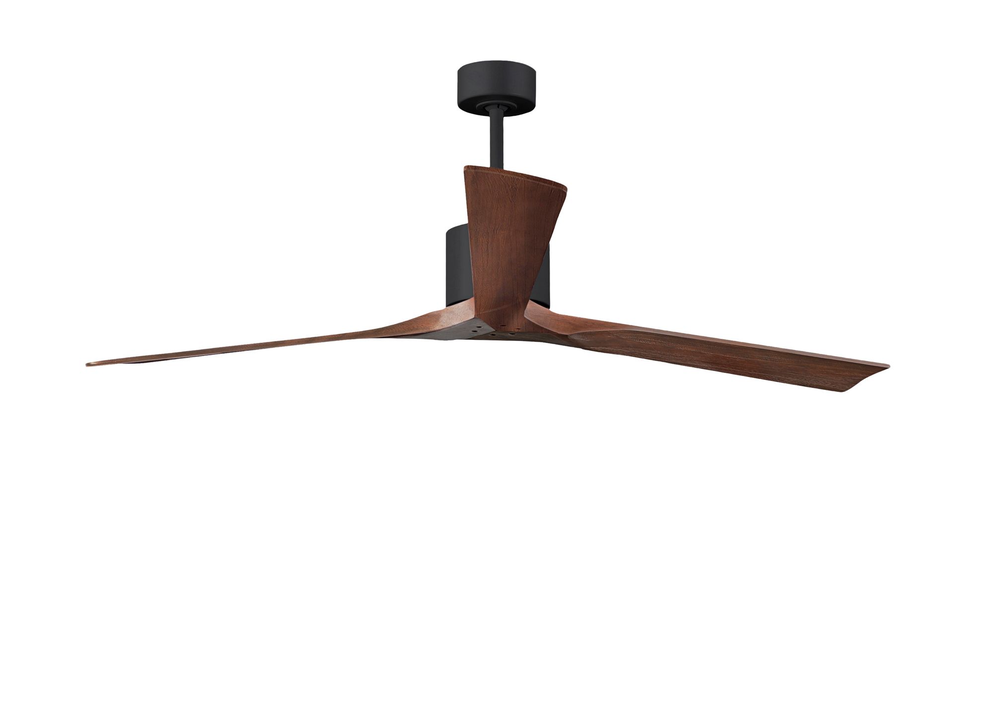 72" Matthews Nan XL Black and Walnut Large Outdoor Ceiling Fan