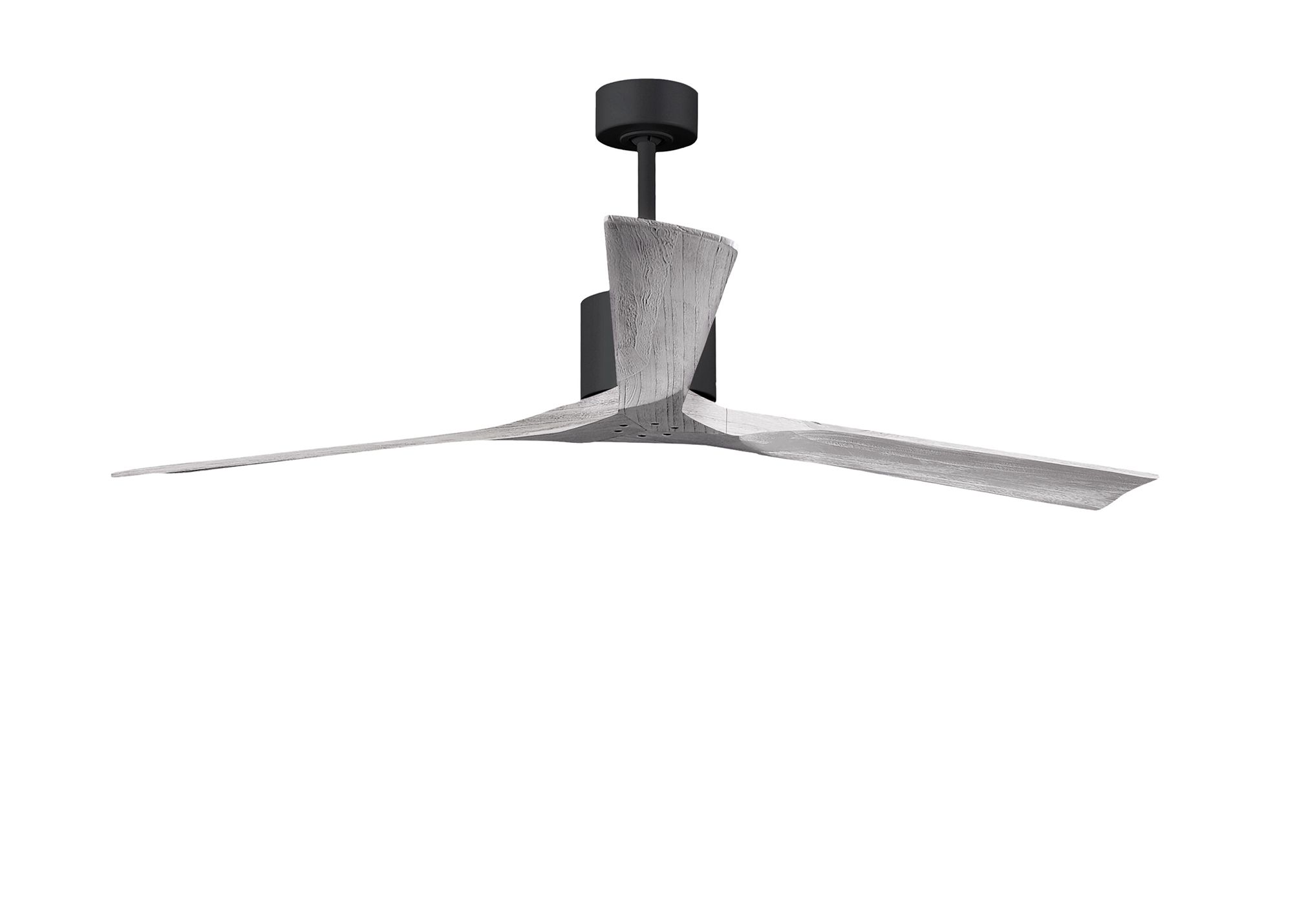 72" Matthews Nan XL Black Barnwood Large Outdoor Fan with Remote