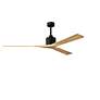 2_72" Matthews Nan XL Black Maple Large Outdoor Ceiling Fan with Remote more views