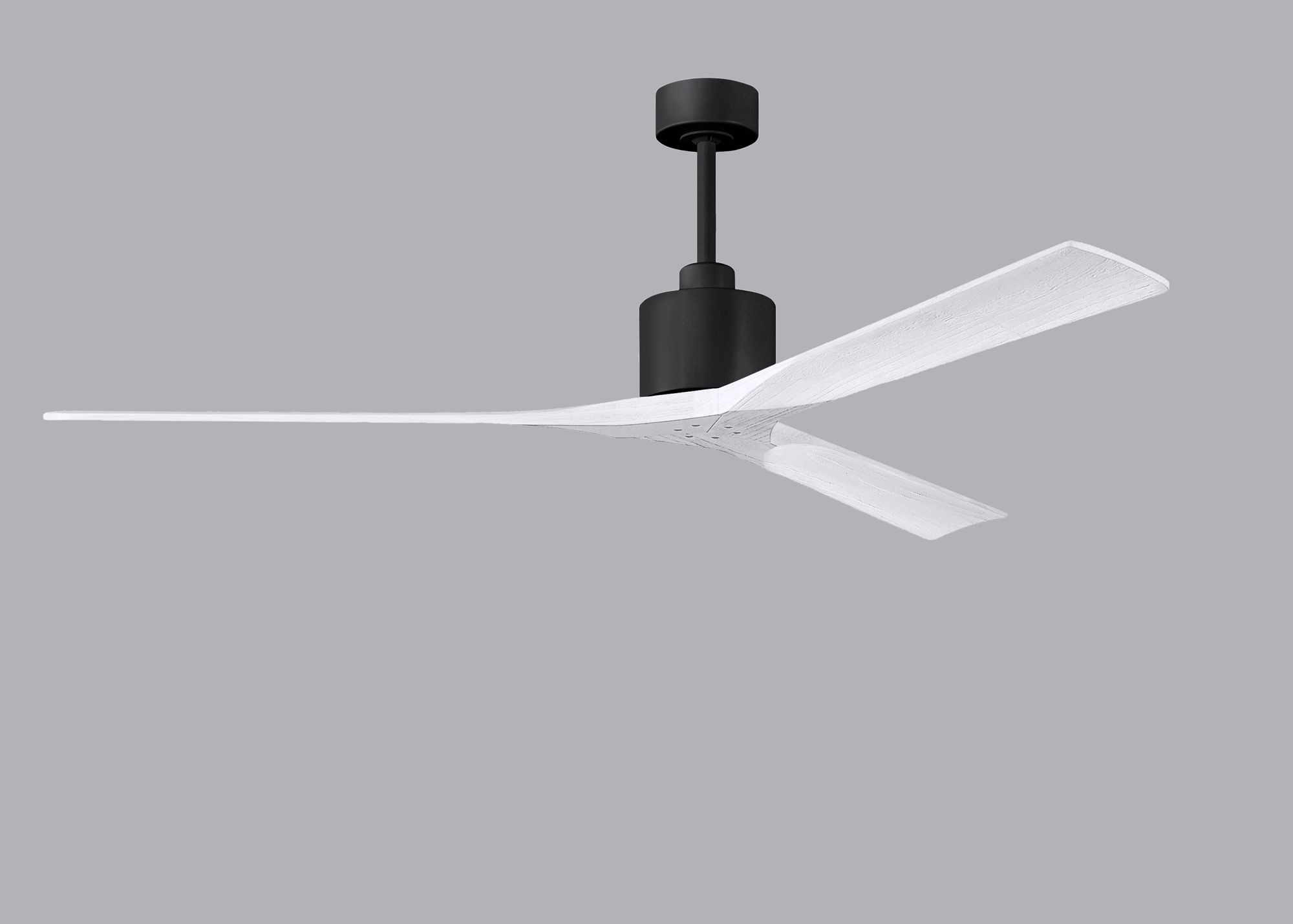 72" Matthews Nan XL Black White Large Outdoor Ceiling Fan with Remote