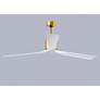 2_72" Matthews Nan XL Brass and White Outdoor Large Ceiling Fan more views