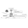 5_72" Matthews Nan XL Brass and White Outdoor Large Ceiling Fan more views