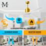 6_72" Matthews Nan XL Brass and White Outdoor Large Ceiling Fan more views