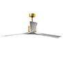2_72" Matthews Nan XL Brass Barnwood Outdoor Large Fan with Remote more views