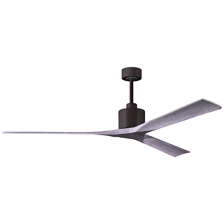 Image 1 72" Matthews Nan XL Bronze and Barnwood Outdoor Large Ceiling Fan