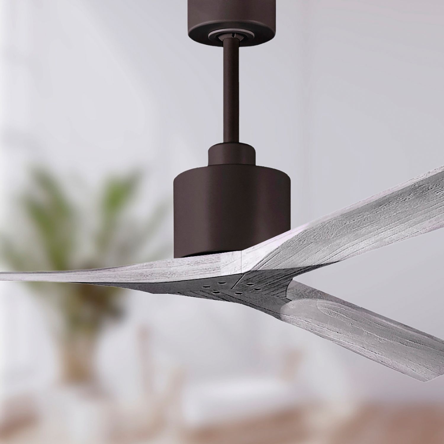 Image 4 72" Matthews Nan XL Bronze and Barnwood Outdoor Large Ceiling Fan more views