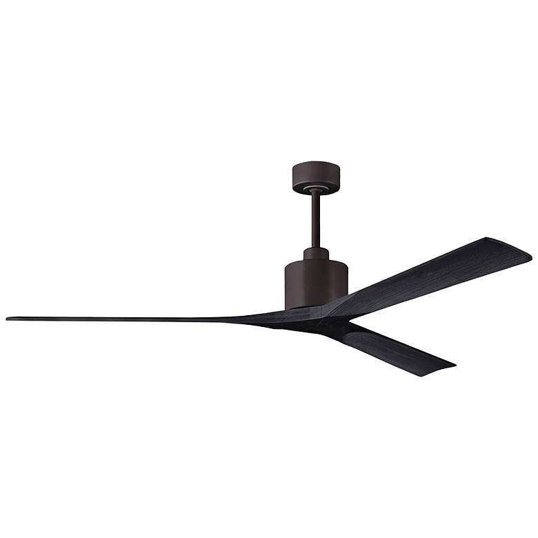 Image 1 72" Matthews Nan XL Bronze and Black Outdoor Large Ceiling Fan