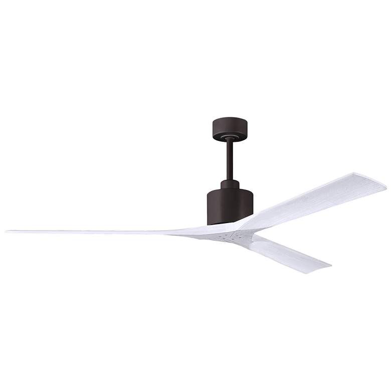 Image 1 72" Matthews Nan XL Bronze and White Outdoor Large Ceiling Fan