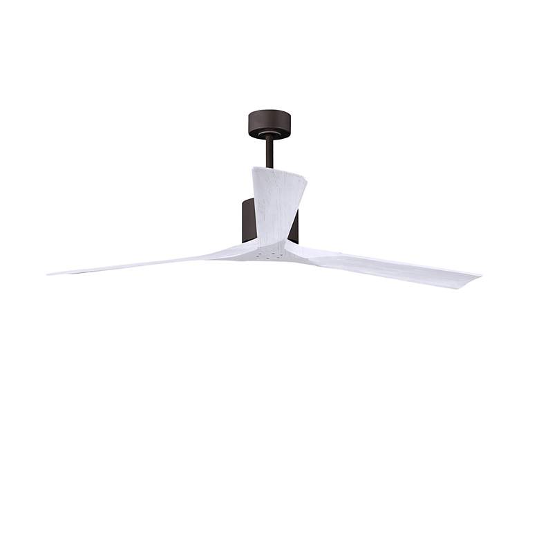 Image 2 72" Matthews Nan XL Bronze and White Outdoor Large Ceiling Fan more views