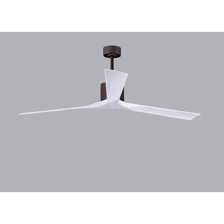 Image 5 72" Matthews Nan XL Bronze and White Outdoor Large Ceiling Fan more views