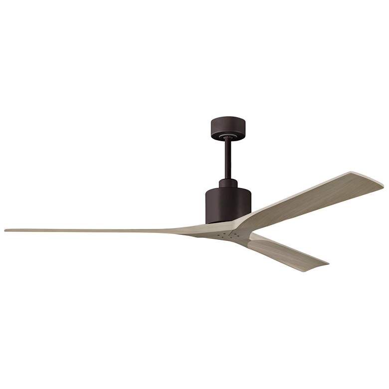 Image 1 72" Matthews Nan XL Bronze Gray Outdoor Large Ceiling Fan with Remote