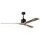 72" Matthews Nan XL Bronze Gray Outdoor Large Ceiling Fan with Remote