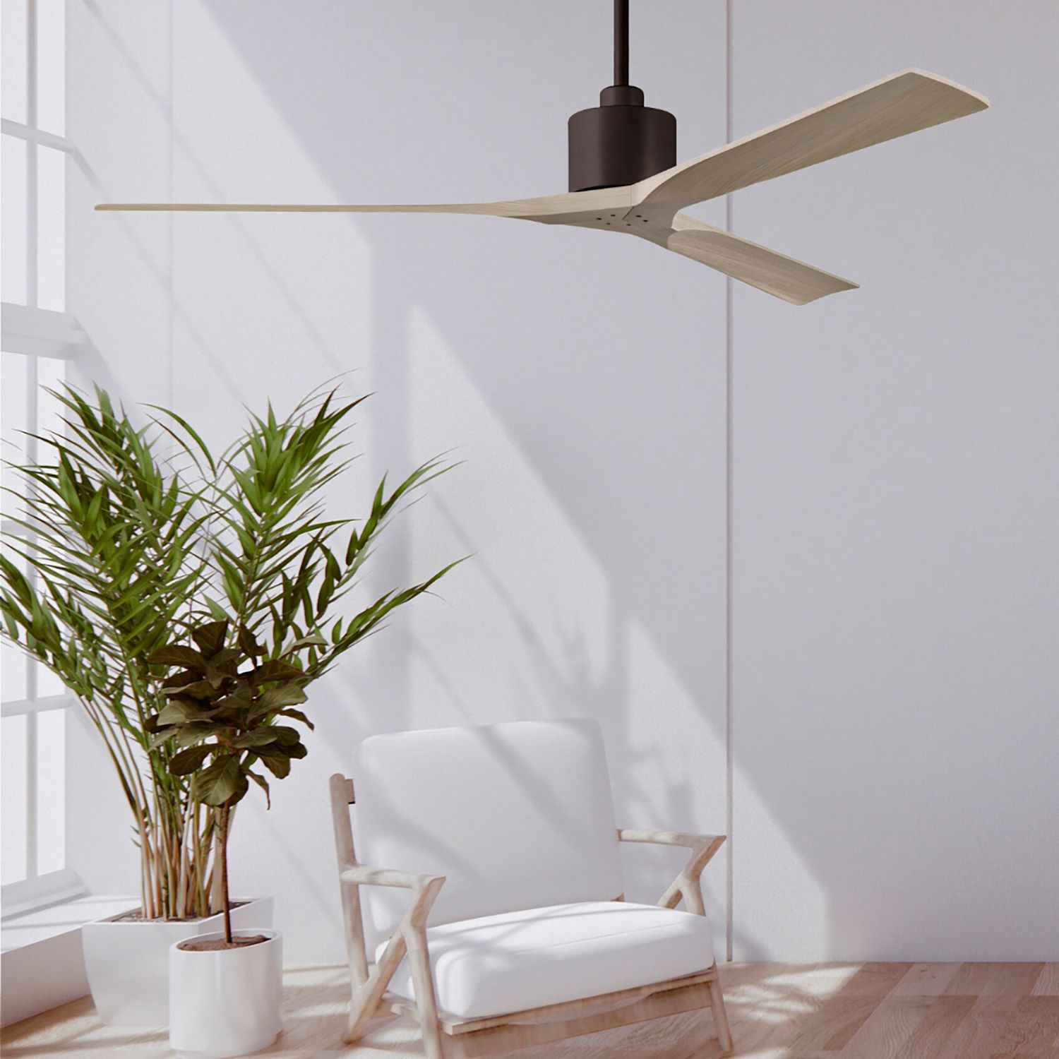 Image 5 72" Matthews Nan XL Bronze Gray Outdoor Large Ceiling Fan with Remote more views